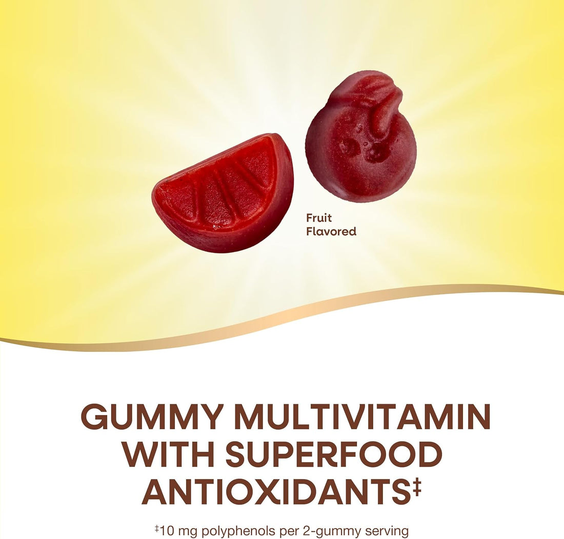 Nature's Way Alive! Men's Gummy Multivitamin, Fruit Flavored, Vegetarian Friendly, Gluten Free, 60 Gummies (Pack of 1)