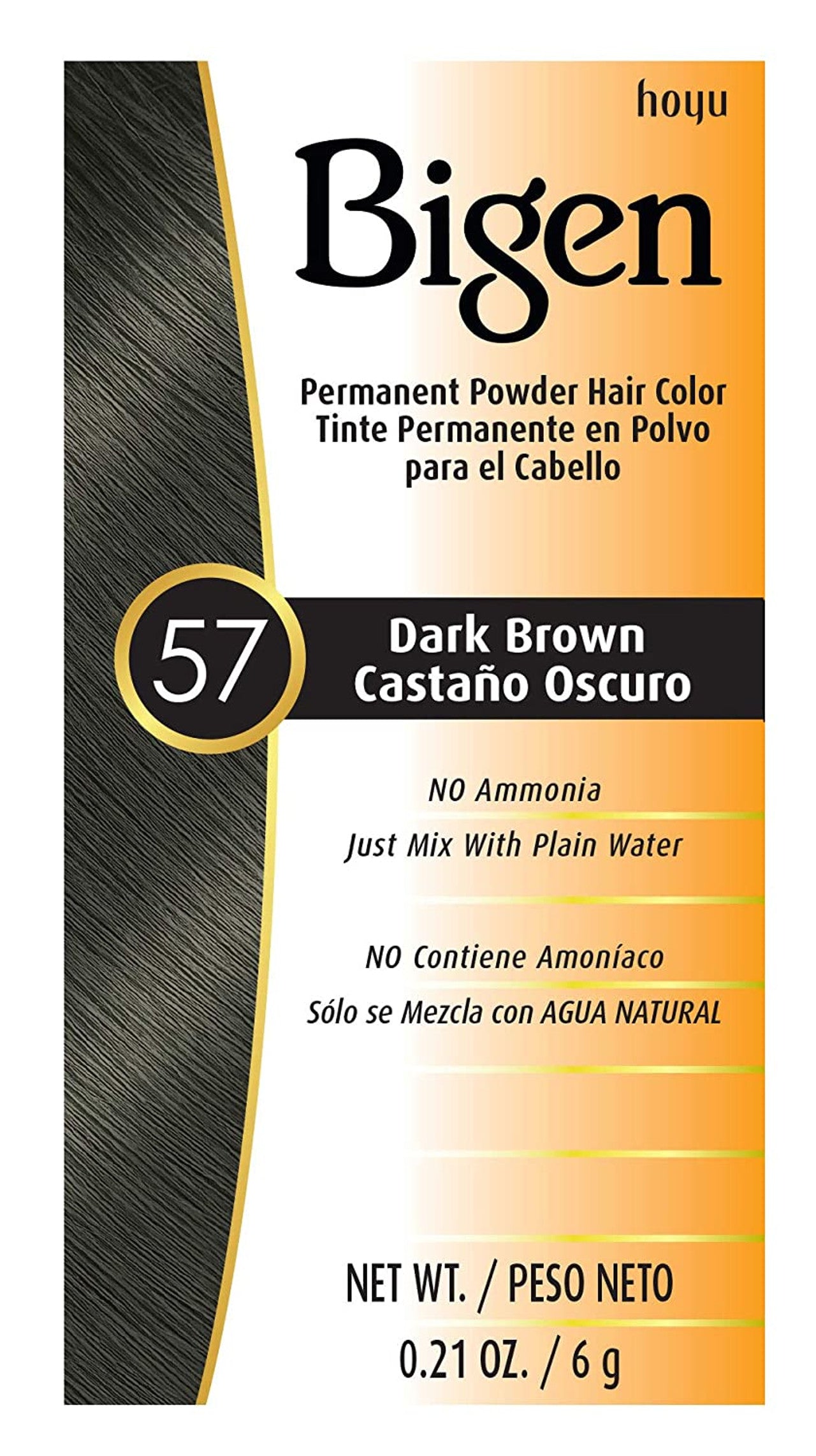 Bigen Permanent Hair Color Powder - #57 Dark Brown