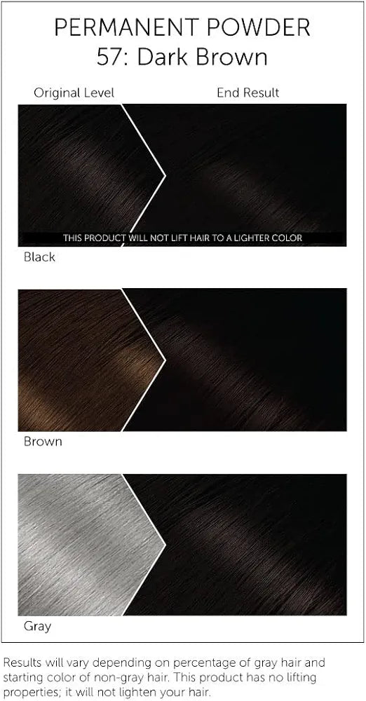 Bigen Permanent Hair Color Powder - #57 Dark Brown