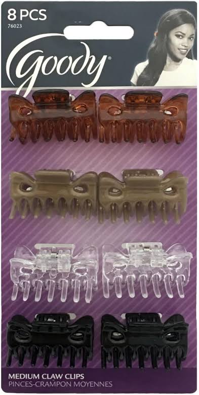 Goody 8 pcs Claw Clips Pinces Hebillas Model #76023